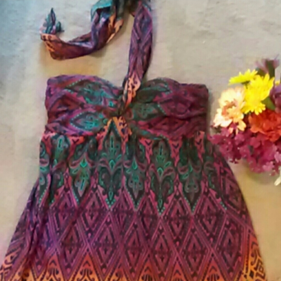 💕Colorful Maxi Dress💕Size Large - Picture 3 of 7